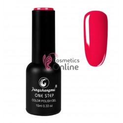 Oja semipermanenta FSM, ONE STEP Color UV/LED 10ml Cod 248 Scarlet